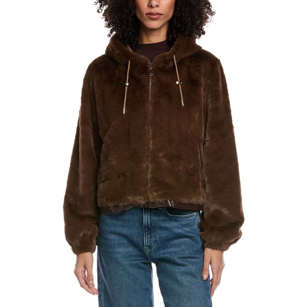 La Fiorentina Womens  Cropped Jacket, Brown